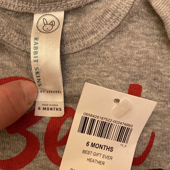 TWO short sleeve onesies. Some stitching issues on one. New with tags. - Picture 6 of 6